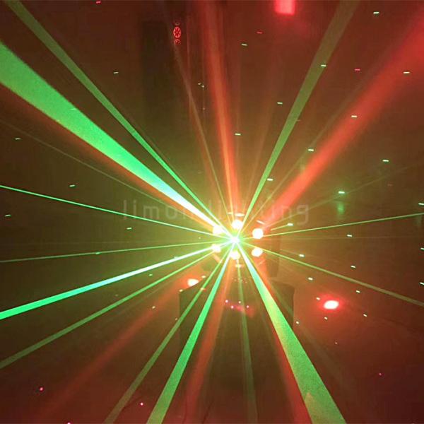 China Hot Sale Product 18PCS LED Beam Red Green Laser phantoms Moving Head Lights