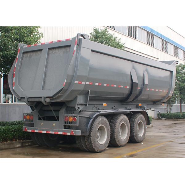 3 Axle 24CBM 24M3 dump trailer 40 Tons U-Shape Tipper Semi Trailer for BAUXITE Transport.