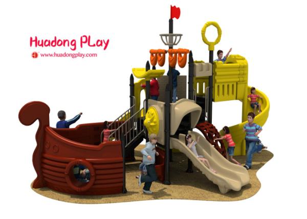 Food Grade Plastic Outdoor Play Equipment 1080*930cm Safety Area For Amusement Park