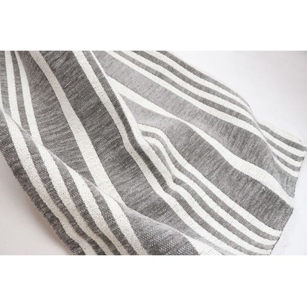 Relaxed Aesthetic Nordic-Style Striped Chenille Sofa Fabric