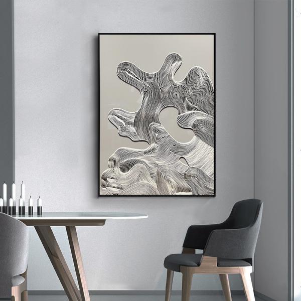 LANDSCAPE Subjects Home Decorative Relief Geometryczny Painting Wall Art 3D Abstract Texture Mural Hand Painted Knife Oil Painting