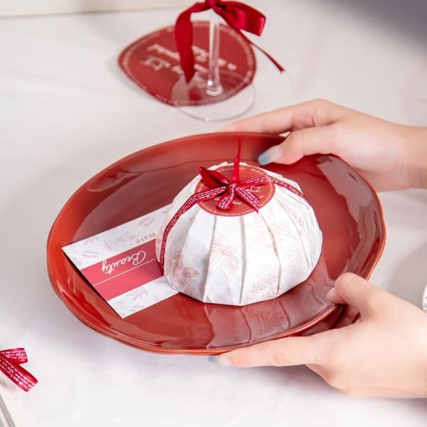 Tela de Natal de porcelana completa Ano chinês Tela de cerâmica Padrão de planta