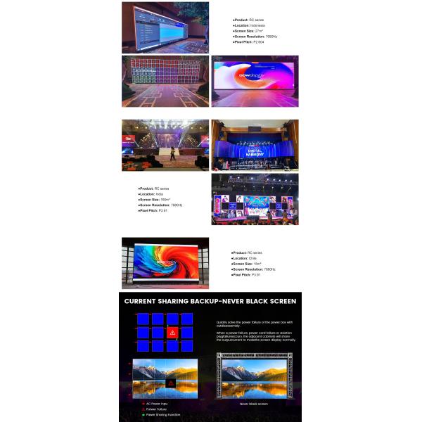 7680Hz P2.976 Wall Video Display for Stage Church Concert Events Pantalla Indoor Outdoor Rental LED Screen for Rent