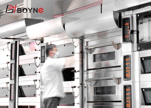 Touch Screen 3 Deck 9 Trays Electric Bread Baking Oven for big output bread