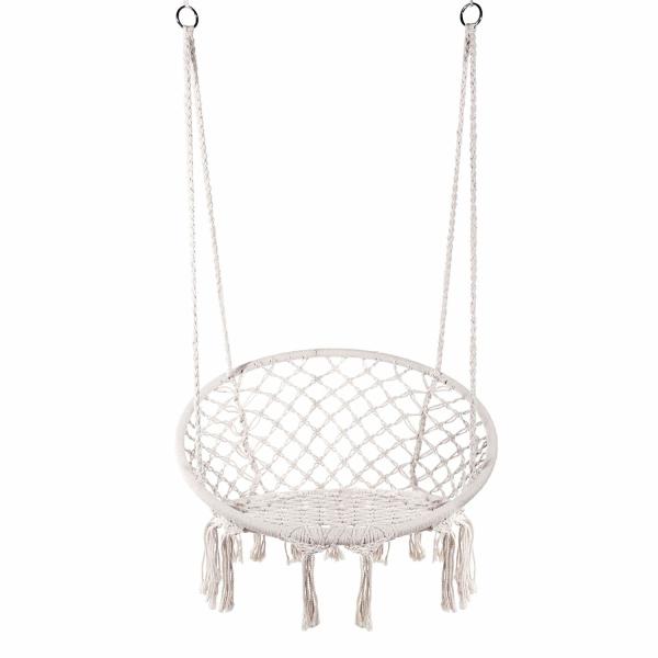 Hammock Área de Jardim Swing Chair Jardim Macrame Swing Hanging Chair Hammock para animais de estimação