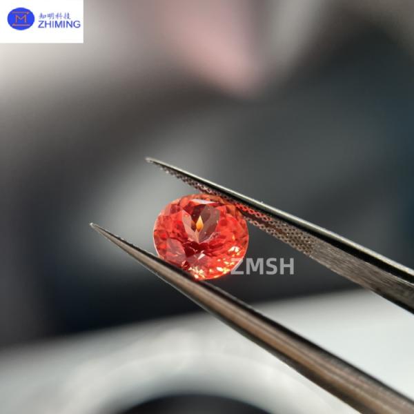 Saphir Padparadscha Cultivé en Laboratoire pour la Joaillerie et les Biens de Luxe