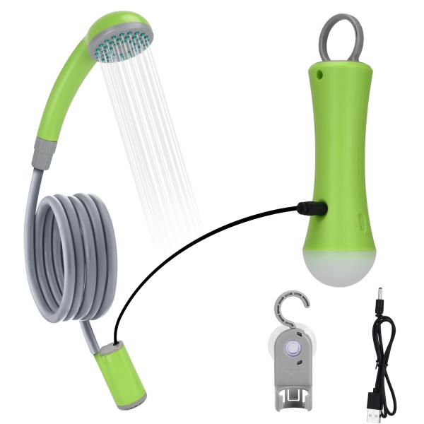 Filtro de água para chuveiro externo portátil 2200mAh recarregável para acampamento