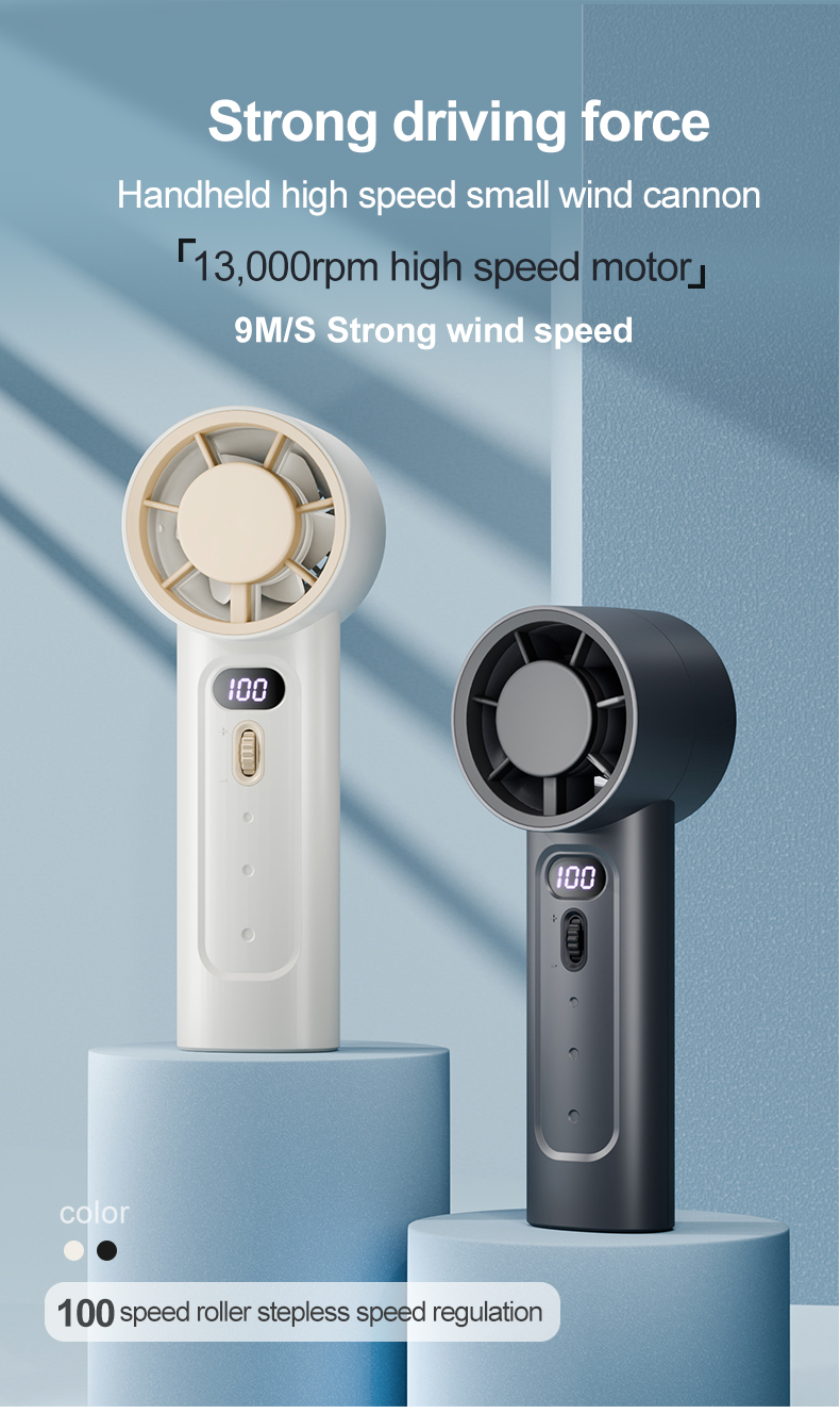 2024 New Arrival Outdoor USB Mini Rechargeable Wireless Portable Semiconductor Refrigeration High Speed Air Cooling Fan