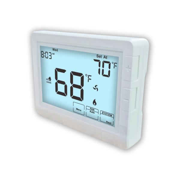 Riseem Новый аккумулятор Белый 24V LCD Программируемый электронный кондиционер 1 Тепло 1 Холодный Термостат Для системы HVAC