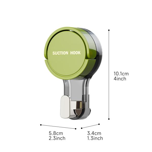 ZASA New Arrive White Yellow Green Vacuum Cup Hook