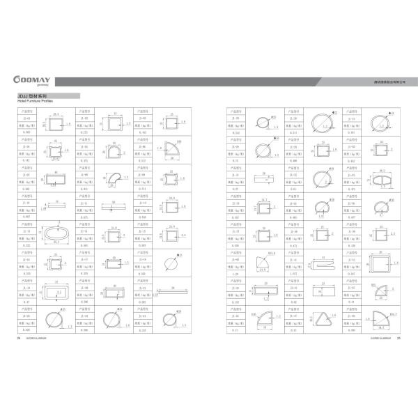 Odm Frame ISO9001 Furniture Aluminum Profiles