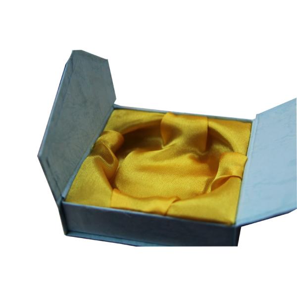 Ring Paper Blue Keepsake Gift Boxes For Jewelry With Black Frame