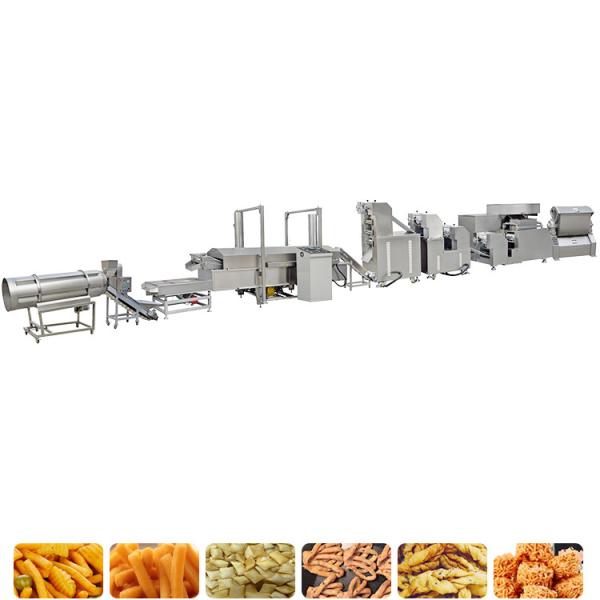 O pó da farinha fritou a linha de produção alimentar 150-200kg/H do petisco
