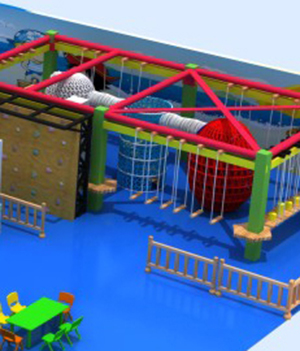 Day Care Centre Indoor Jungle Gym , Indoor Preschool Playground Equipment For Kids  Customized