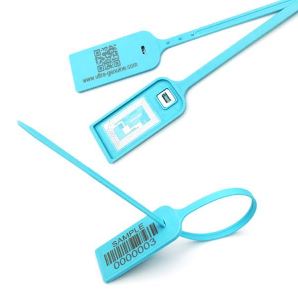 380mm Length RFID Security Seals With NTAG213 NFC Chip And 340N Tensile Strength