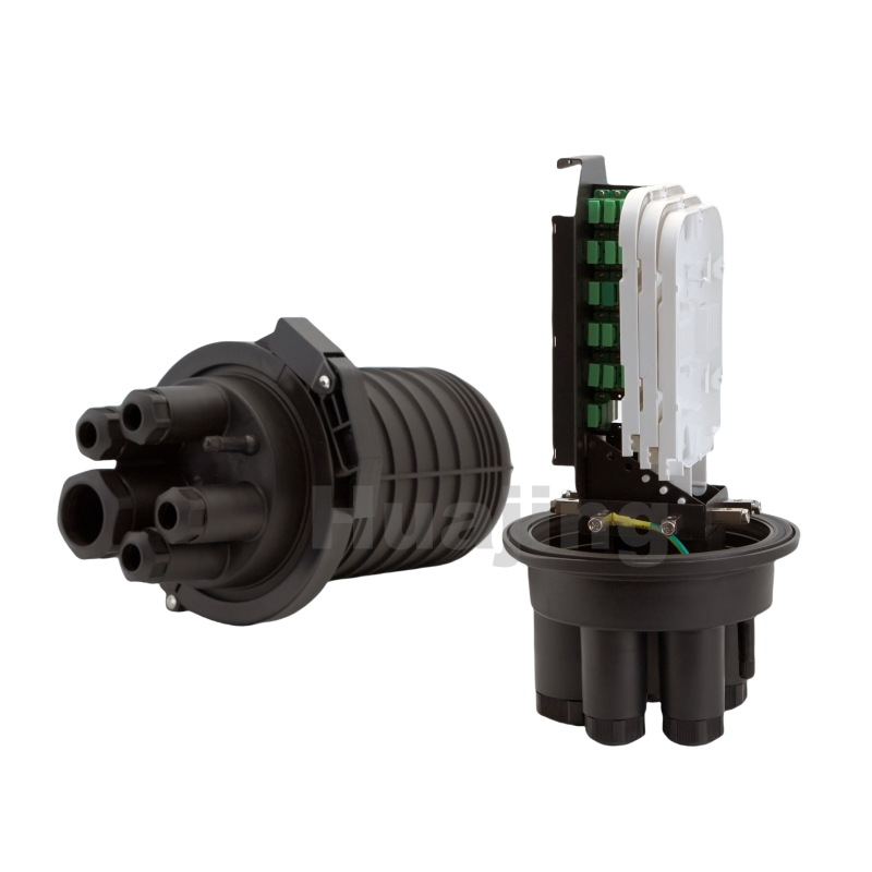 1:16 PLC Splitter 5 Ports Vertical Fiber Optic Closure Mechanical Sealing IP68 Protection