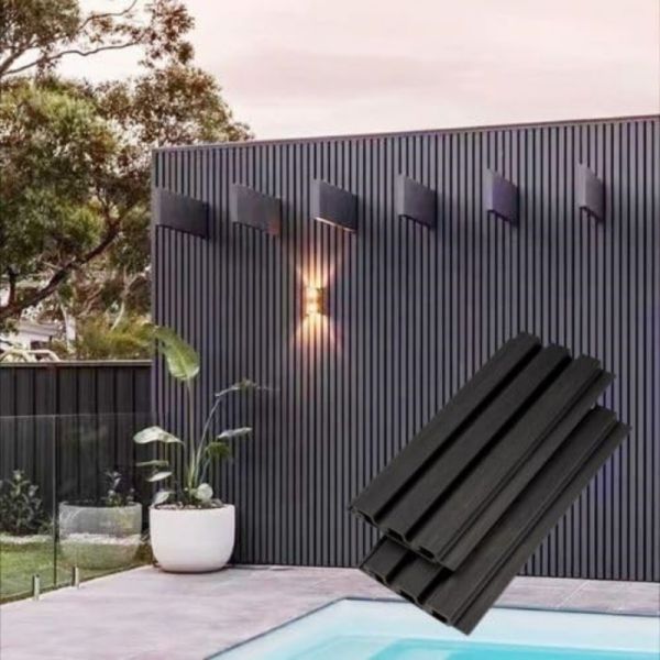 Weatherproof Modern Exterior WPC Wall Panel Interlocking WPC Outdoor Panel