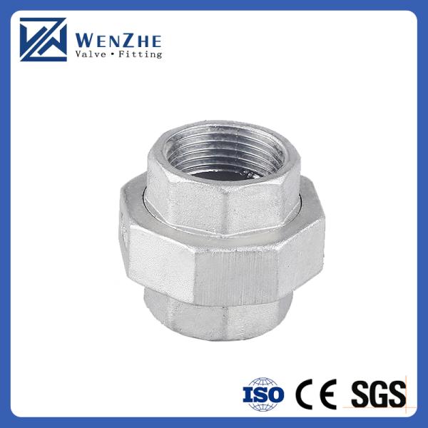 304 Stainless Steel Union Female Joint Pipe Transition Fittings for 0-10 BAR Pressure