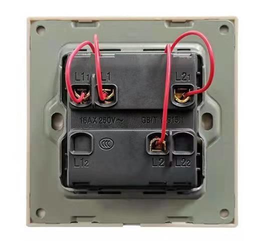 135g Gray Square Push Button Rocker Switch LED Indicator Rocker Light Switch