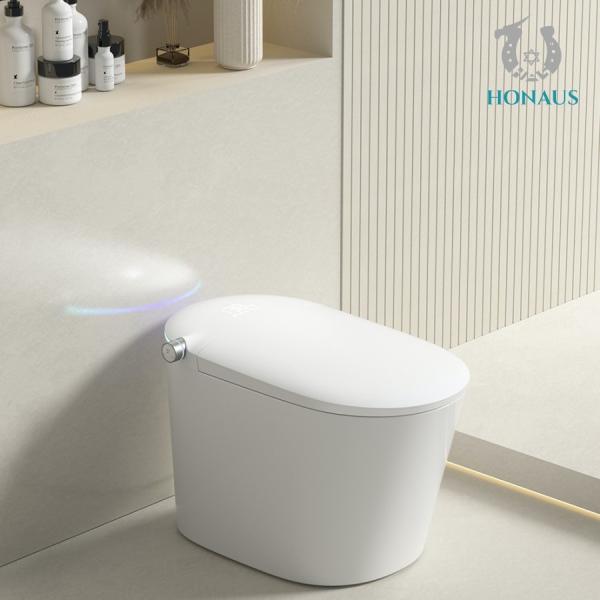 Fashionable Bathroom Toilet Bowl  Modern Smart One Piece Toilet Foot Flush