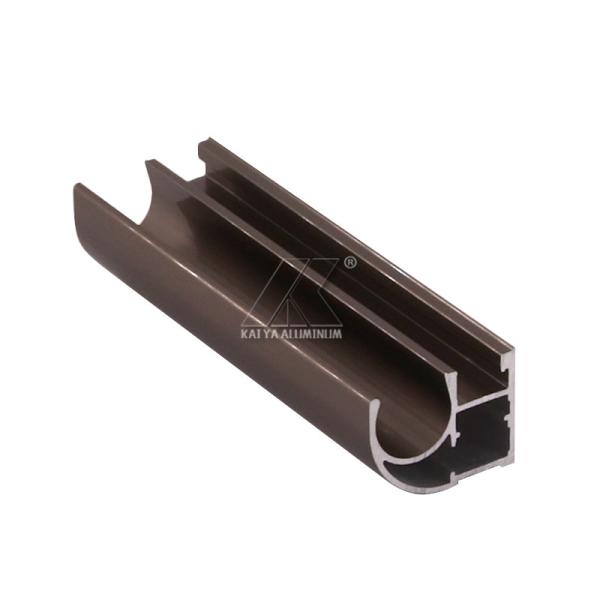 Kitchen Wardrobe Aluminium Profile Bronze Glaze 6000 Series Customized Length