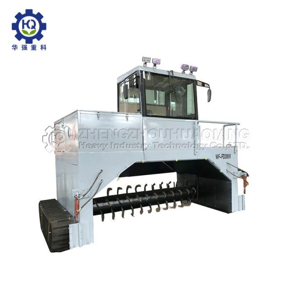 Chicken Manure 1200m3 Per Hour Capacity Crawler Type Organic Compost Fertilizer Turning Machine