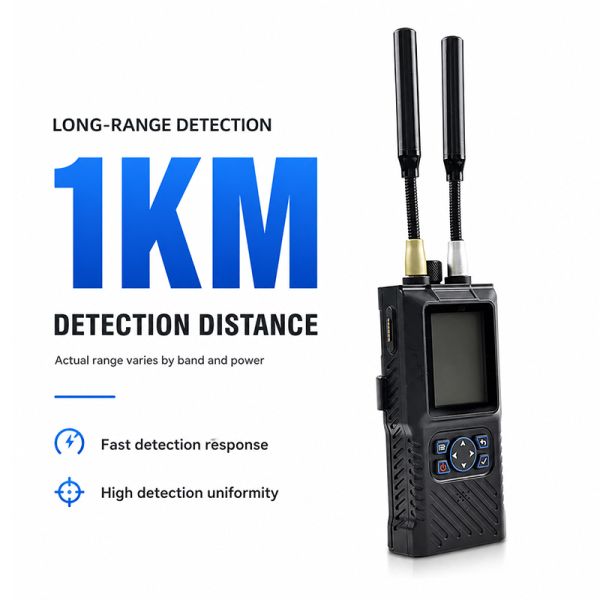 Portable Handheld Drone Detector 0-8GHz | Long Range Safety Signal Detector LDK-DW01