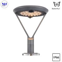 IP66 6.5W Iluminação solar LED exterior Iluminação de jardim de rua Íntegro Alumínio Alto Translúcido PC Parede de lâmpada para trilho