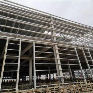 Construction de bâtiments industriels en acier durable en métal préfabriqué rev