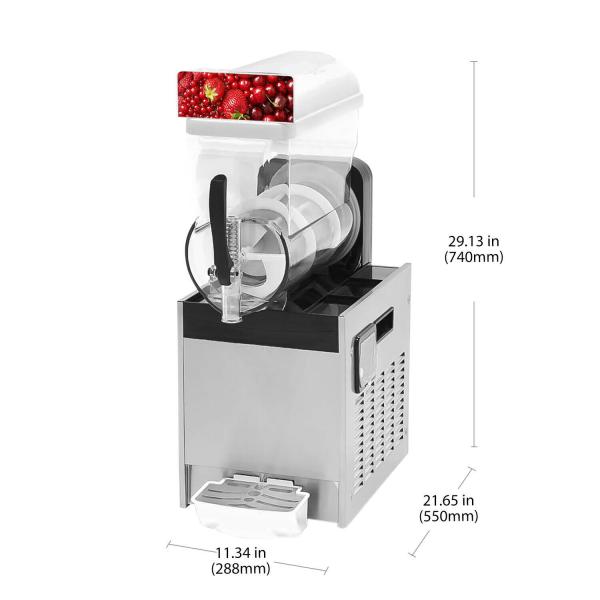 Commercial 15l Slushie machine à glaçons maison machine de refroidissement de boissons congelées trois bols double bol Slush machine