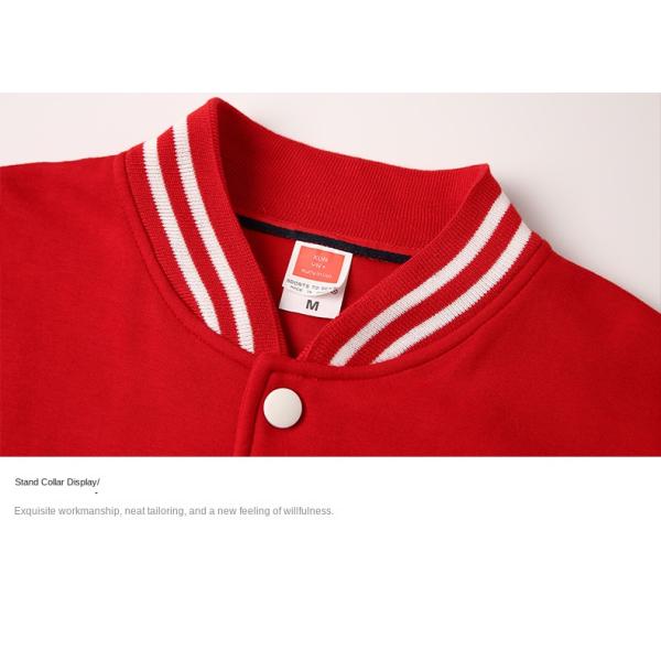 Coated Processing Type Baseball Uniform Sweater for Men's Work Clothes Custom Logo