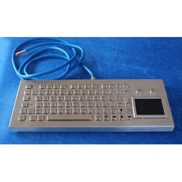 Stainless Steel Movable Industrial Keyboard With Touchpad For Coal Mine
