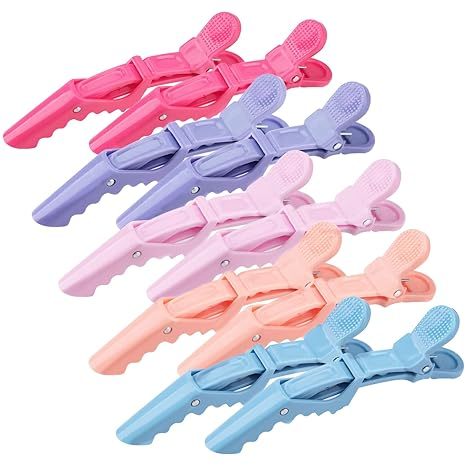 Professional Non-Slip Grip Lightweight Waterproof Sectioning Hair Clips for Salon Styling