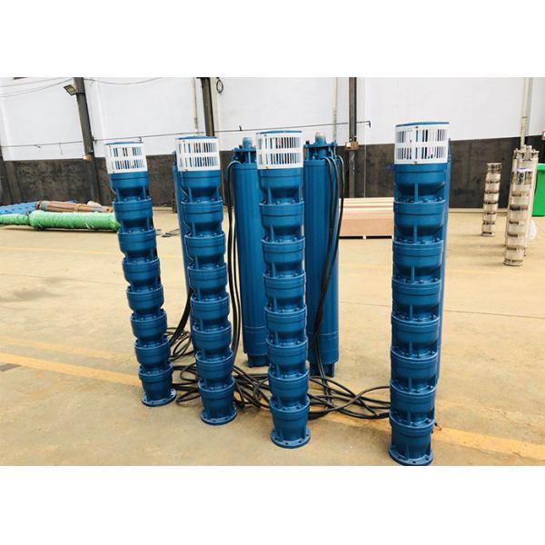 Bomba de água submersível de poço profundo de ferro fundido 45-110kw 18-1400m3/h Taxa de fluxo