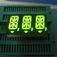 Affichage à LED Alphanumérique vert de segment du Triple-chiffre 14 pour le tableau de bord 14.2mm