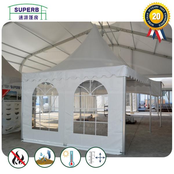 Aluminum Frame Waterproof Outdoor Pagoda Tent 12m Dia For Wedding Party Event