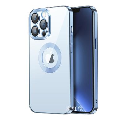 Electroplating Transparent Lens Film Mobile Phone Case For IPhone 14