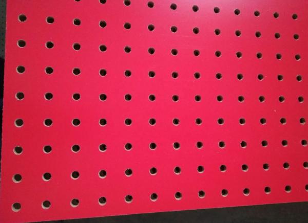 1220*2440*5mm Melamine MDF pegboard/perfotated board for display