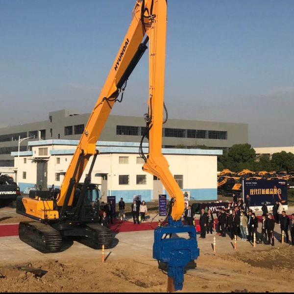 3200RPM excavador Mounted For Construction del conductor de pila de hoja de 21 metros