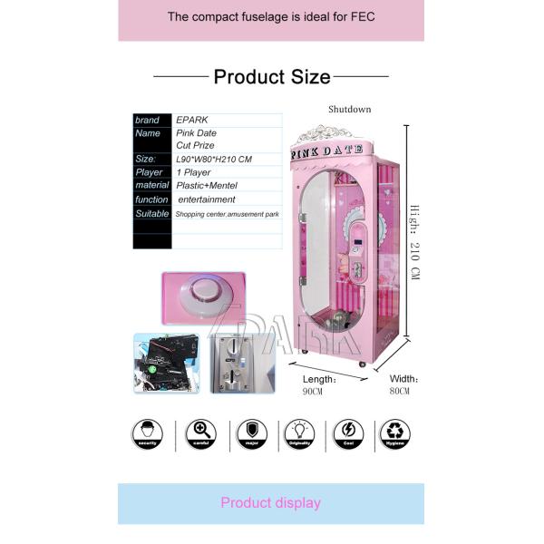 Cut Ur Prize Toy Scissors Crane Game Machine / Gift Vending Machine