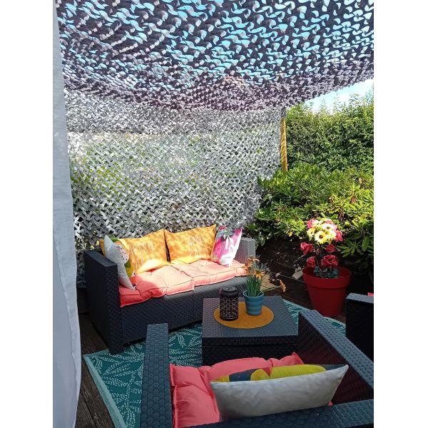 Polyester Oxford Camouflage Sail Shade Anti UV For Sun Protection