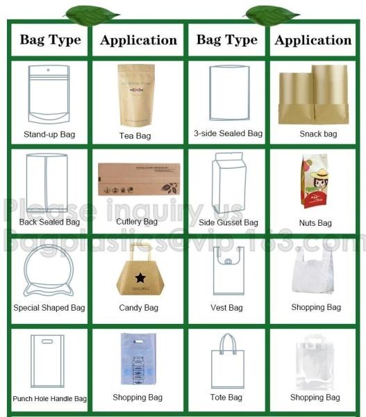 biodegradable pla corn starch promotional shopping bag Pla Flat Biodegradable Tea Bag, bagease packaging products