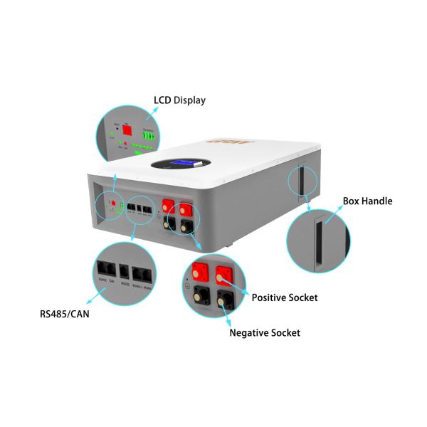 High Safety 5Kw 10kw Lifepo4 Battery 51.2V 200Ah Solar Battery Wall Mount