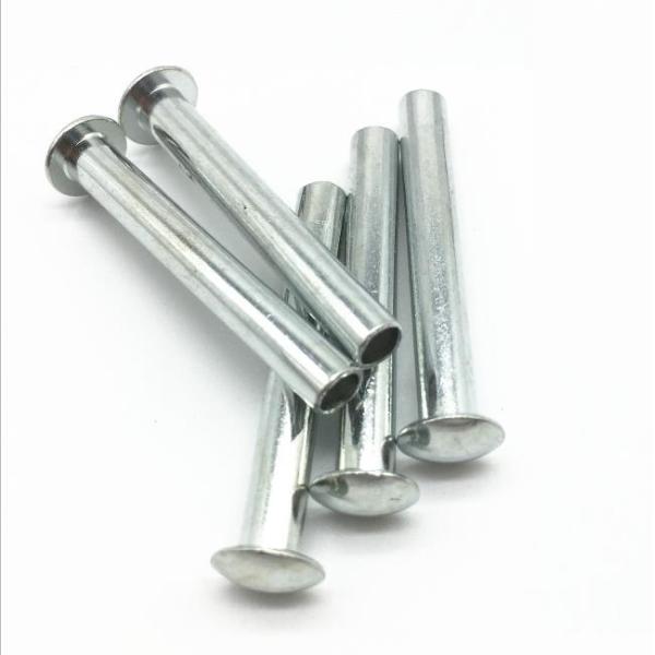 Заклепки Semi неубедительной стороны металла заклепки утюга овальной головки одиночной промышленные белые гальванизированные