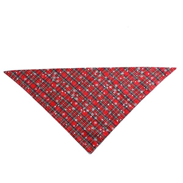 Bandana рождества щенка Bandana собаки хлопка зимы красный зеленый для небольшой собаки