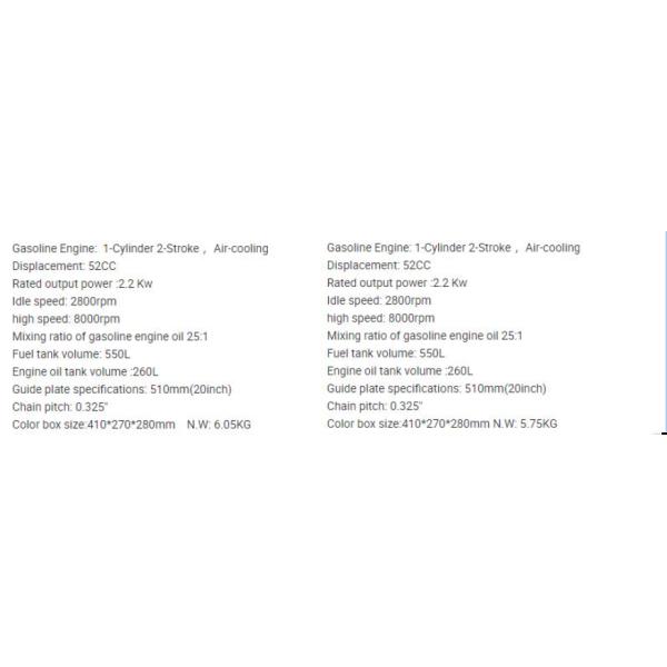 Emergency Rescue Hydraulic Diamond Chain Saw Chain Lubrication