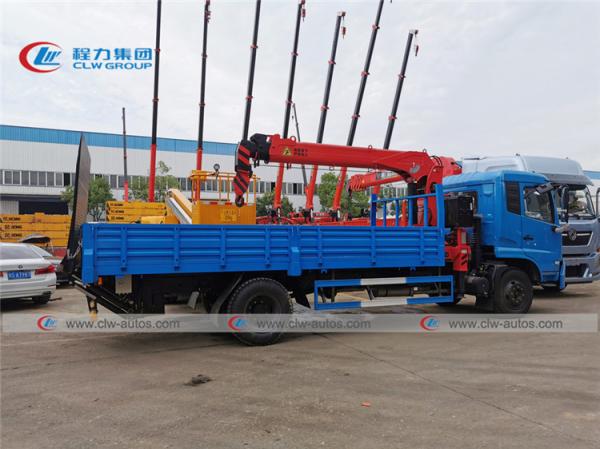 Crescimento Crane Truck With de 6MT Dongfeng 1 Ton Hydraulic Platform