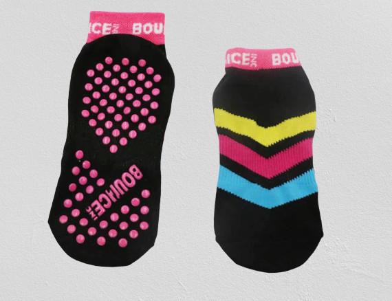 Polyester Altitude Trampoline Park Anti Slip Sports Socks For Adult / Children Custom Logo