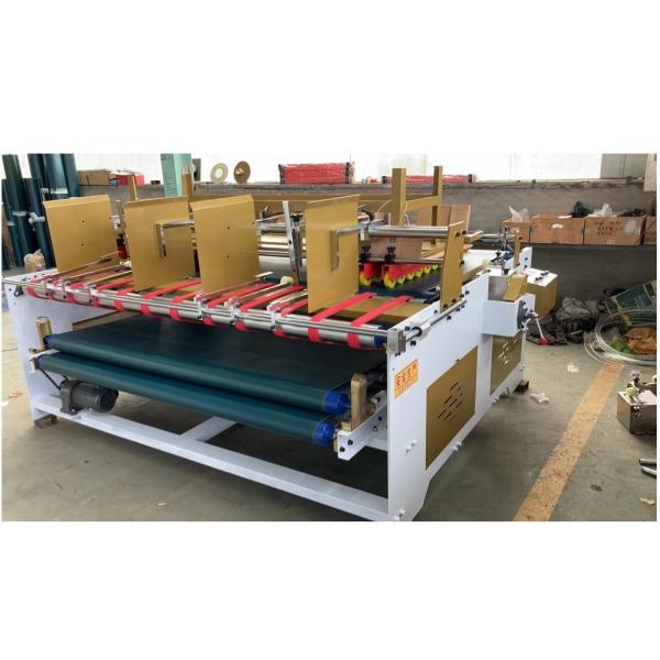 Press Type Folder Gluer Machine for Food Packaging Cartões de cartão Fabricação em Dongguang