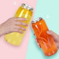 O animal de estimação pode garrafas plásticas da bebida com Logo Easy Open End Transparent personalizado
